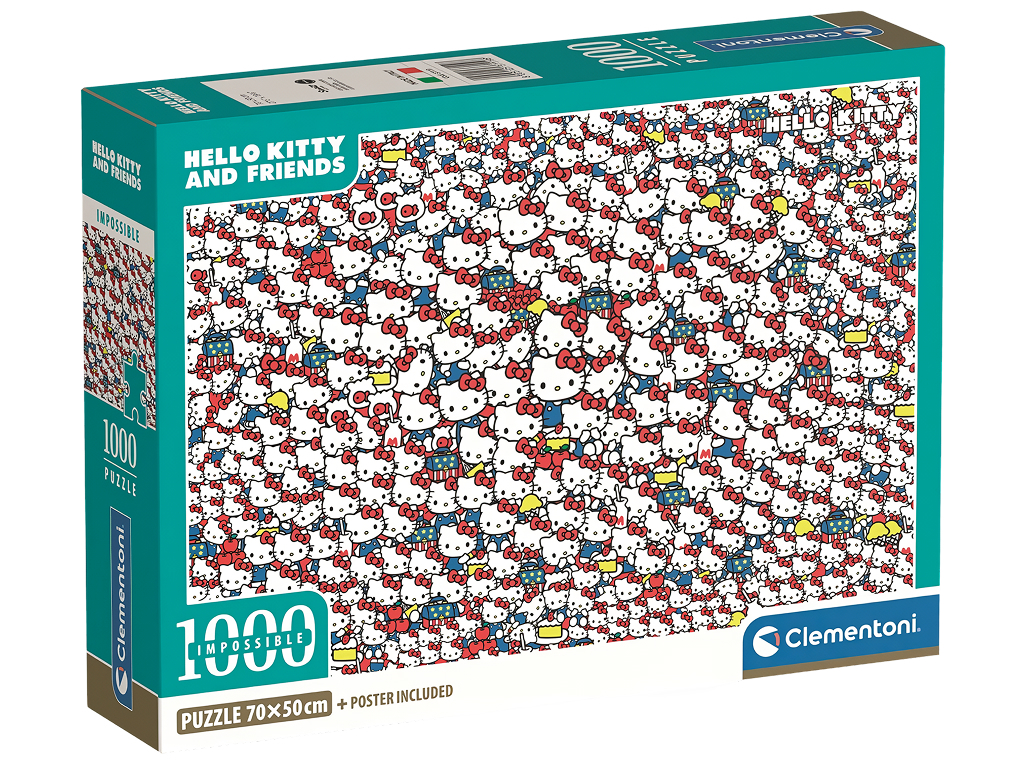 Пазли Нереальна кількість Hello Kitty Clementoni, 1000 елементів