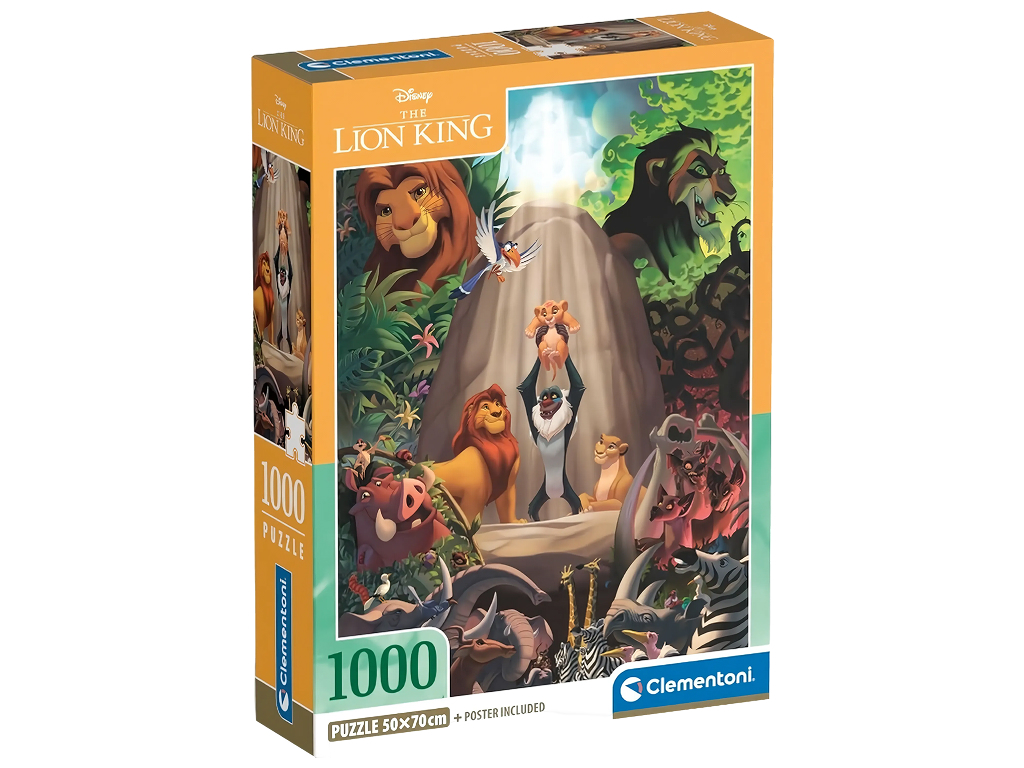 Пазлы Львенка и его друзья Disney Clementoni, 1000 элементов