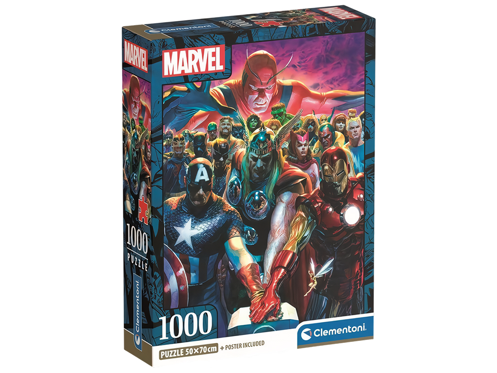 Пазли Супергерої йдуть на допомогу Marvel Clementoni, 1000 елементів