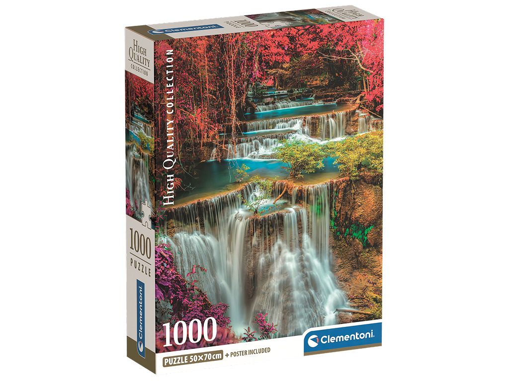 Пазлы красочный водопад, Таиланд Clementoni, 1000 элементов.