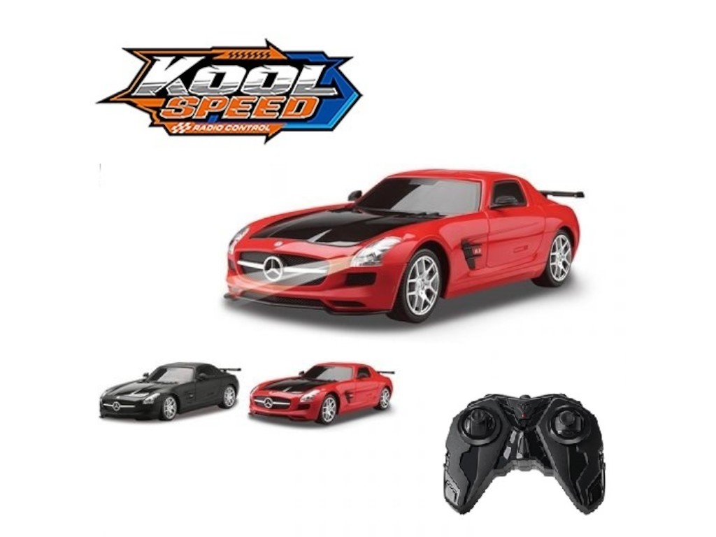 Машинка радиоуправляемая Mercedes-Benz SLS AMG GT 1:16, 20 см, с пультом, Kool Speed
