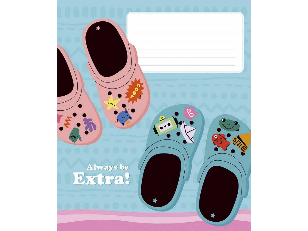 Зошит учнівський у лінію "Be extra ", 12 аркушів, УФ-лак, Школярик 012-3588L