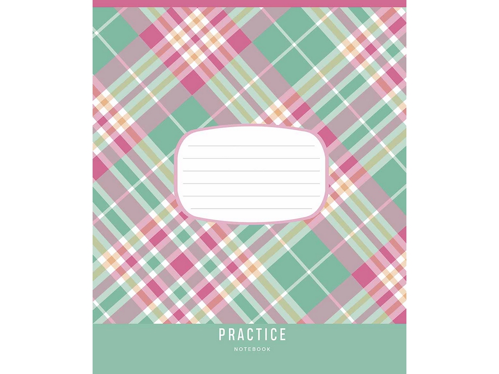 Тетрадь ученическая в линию, 12 листов, "Practice notebook" ВД-лак, Школярик 012-3645L