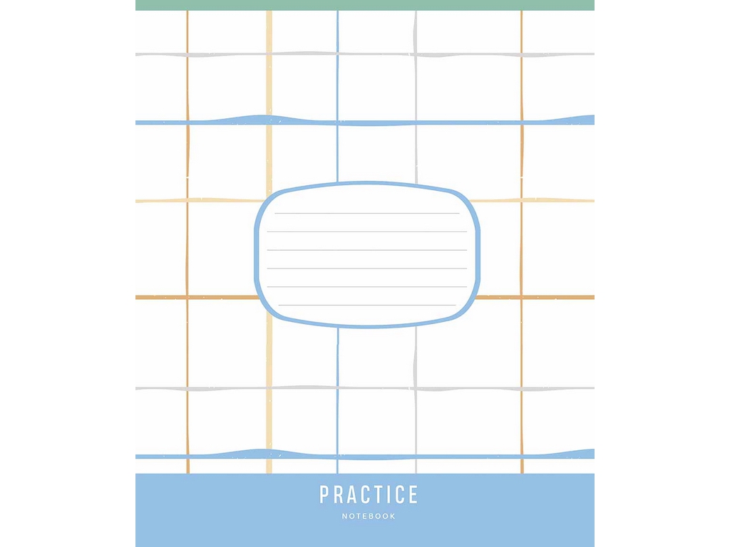 Тетрадь ученическая в линию, 12 листов, "Practice notebook" ВД-лак, Школярик 012-3645L