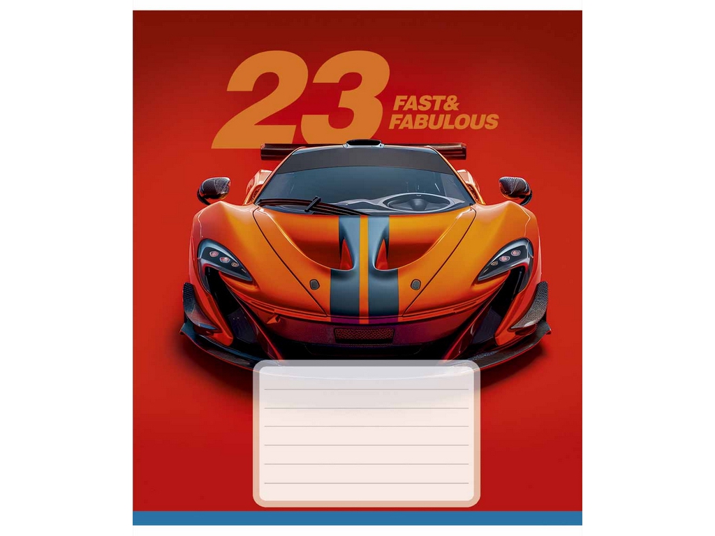 Зошит у косу лінію Школярик Fast & Fabulous, 12 аркушів,  мікс видів, ціна за 1шт