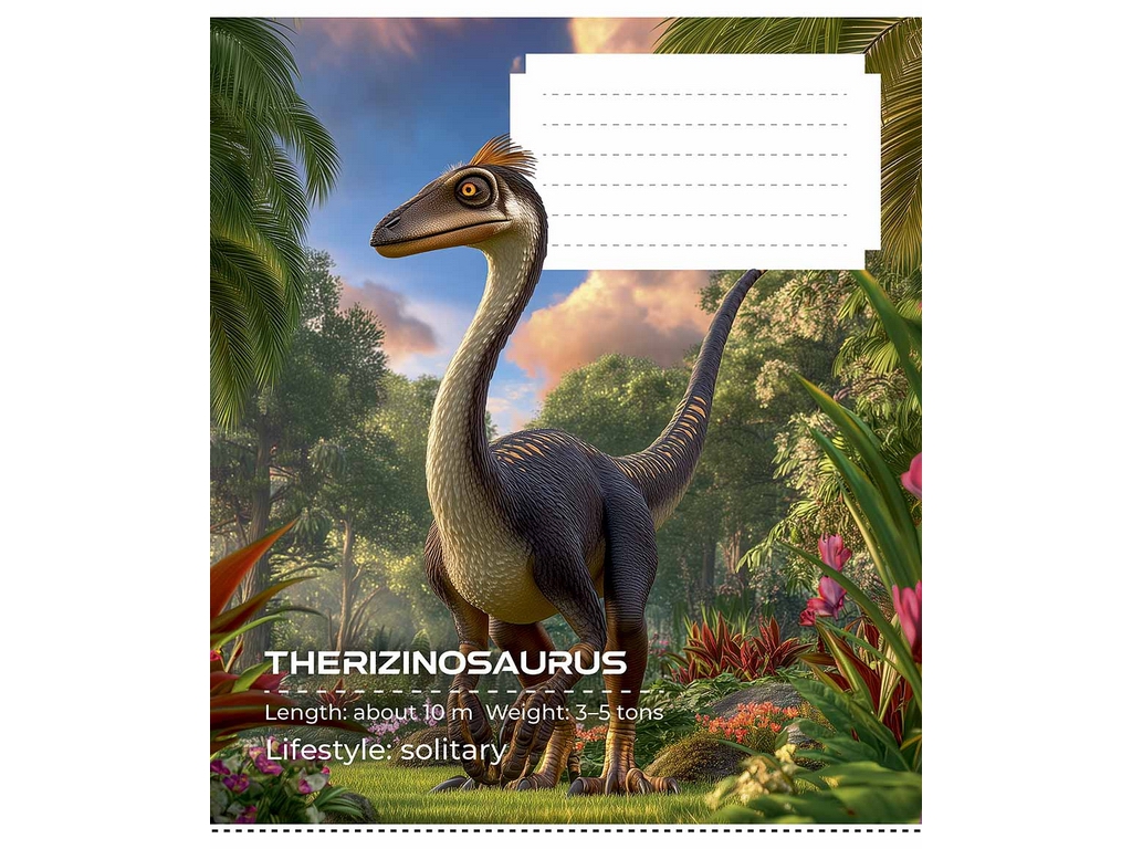 Тетрадь школьная в линию Dinosaurs, 12 листов, Школярик 012-3753L