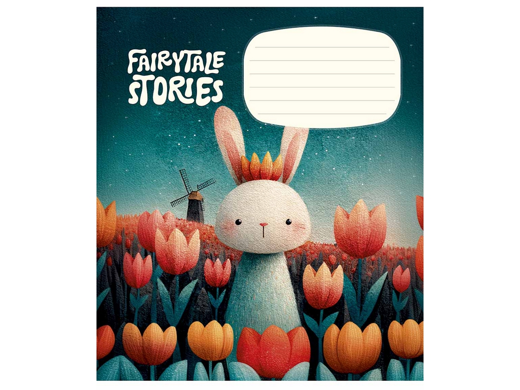 Зошит шкільний у косу лінію Fairytale Stories, 12 аркушів, Школярик 012-3753L