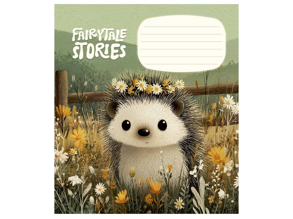 Зошит шкільний у косу лінію Fairytale Stories, 12 аркушів, Школярик 012-3753L