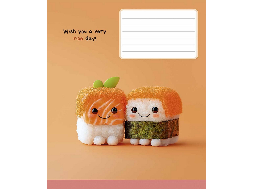 Зошит учнівський Mini friends у клітинку 18 аркушів, скоба, УФ-лак, 018-3574K (ціна за 1шт) Школярик