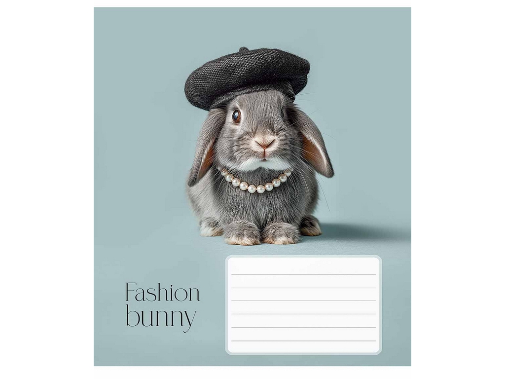Тетрадь в линию Fashion pets 018-3687L, 18 листов, ВД-лак, 5 видов (цена за 1шт), Школярик