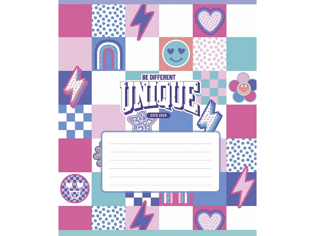 Тетрадь ученическая 24 листа, в линию, "I'm unique", Школярик 024-3527L