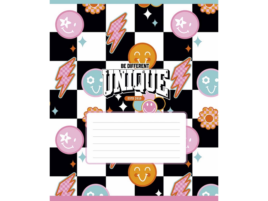 Тетрадь ученическая 24 листа, в линию, "I'm unique", Школярик 024-3527L
