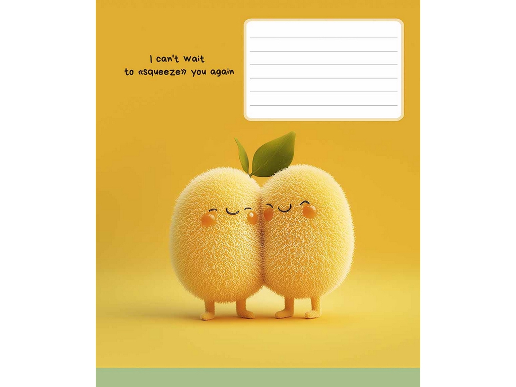 Тетрадь ученическая Mini friends в линию 24 листа УФ-лак, Школярик 024-3574L (цена за 1шт)