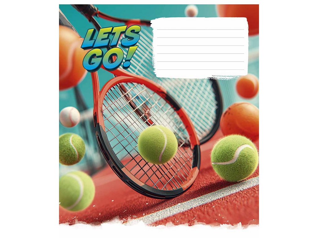 Зошит у лінію Let’s Go! 024-3678L, 24 аркуші, ВД-лак, 5 видів (ціна за 1 шт), Школярик