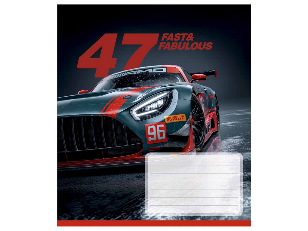 Тетрадь в линию Formula club 024-3683L, 24 листа, ВД-лак, 5 видов (цена за 1шт), Школярик