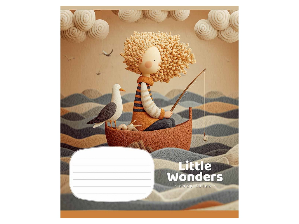Зошит у клітинку Little Wonders, 24 аркушів, 5 видів (ціна за 1шт), Школярик