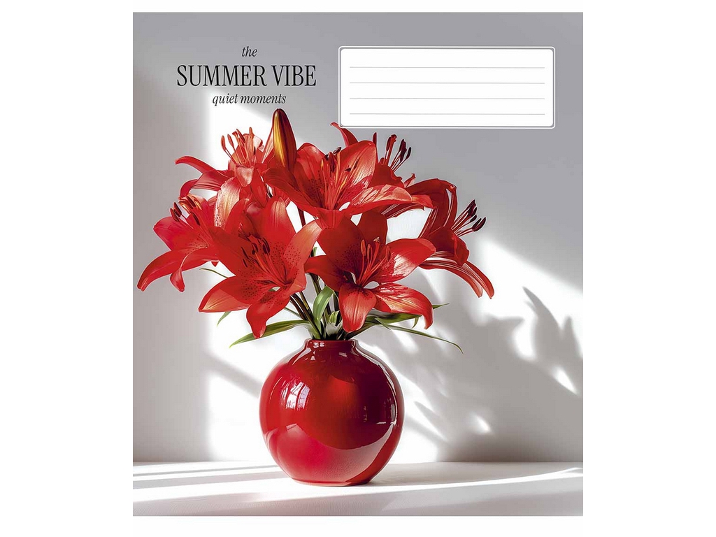 Зошит шкільний у клітинку Summer Vibes Школярик 036-3621K, 36 аркушів, мікс, ціна за 1 шт