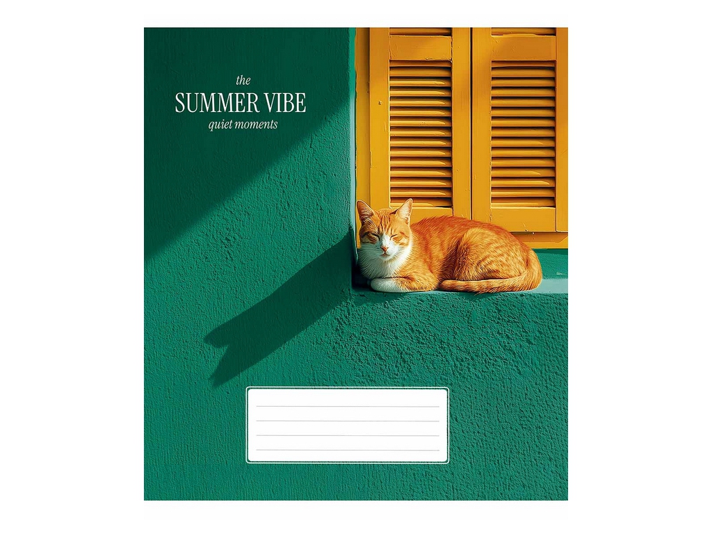 Зошит у клітинку Summer Vibe, 48 аркушів, 5 видів (ціна за 1шт), Школярик