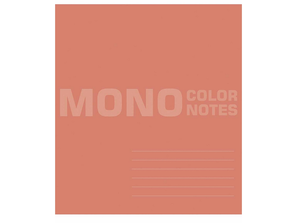 Зошит у лінію 048-3650L Mono color notes, 48 арк., ВД-лак, 5 видів (ціна за 1шт), Школярик