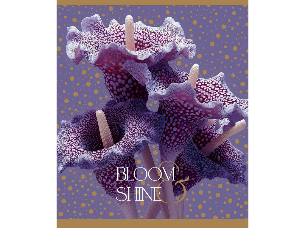 Зошит загальний Magic Flowers, 48 аркушів, у лінію, глітер, 5 видів (ціна за 1шт), Школярик