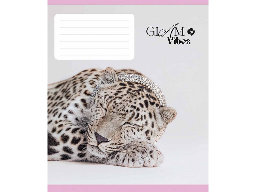 Тетрадь школьная в линию Школярик Leopard 048-3751L, 48 листов, микс, цена за 1 шт