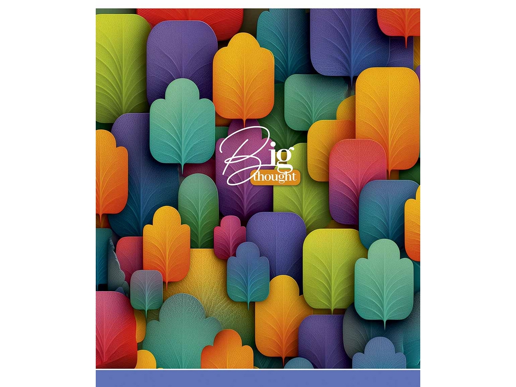 Тетрадь общая в клетку Школярик Big thought 048-3758K, микс, цена за 1 шт