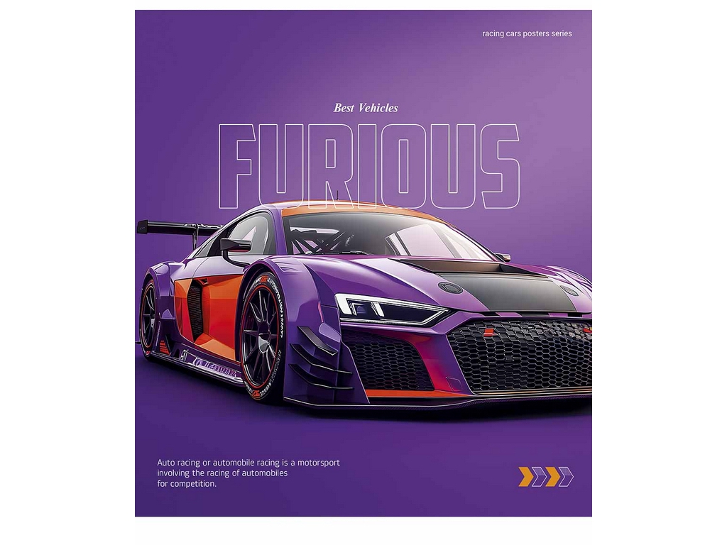 Зошит загальний у лінію Школярик Cars Posters, 60 аркушів, мікс видів, ціна за 1 шт