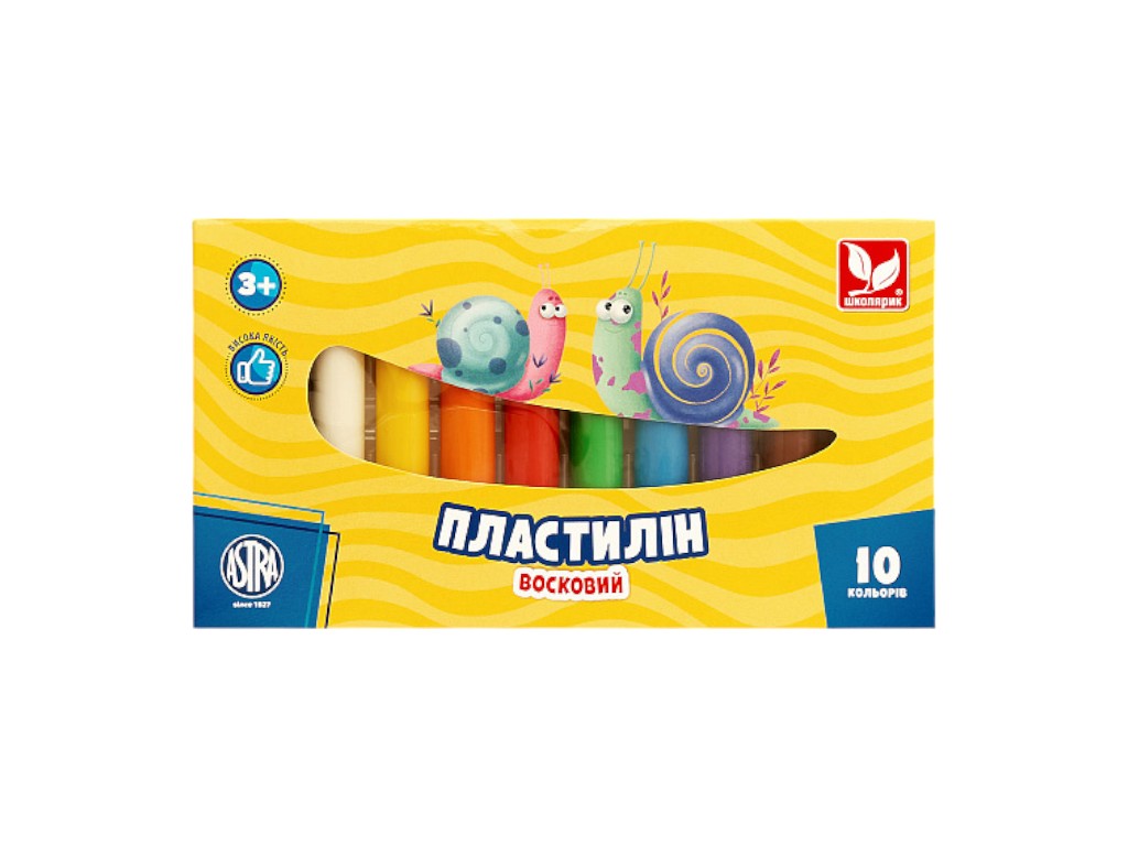 Пластилін круглий, 10 кольорів