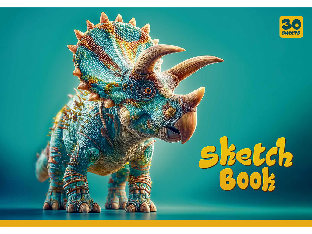 Альбом для рисования, склейка, 30 листов, 100г/м2, УФ-лак, Star, Школярик PB-GB-030-8578