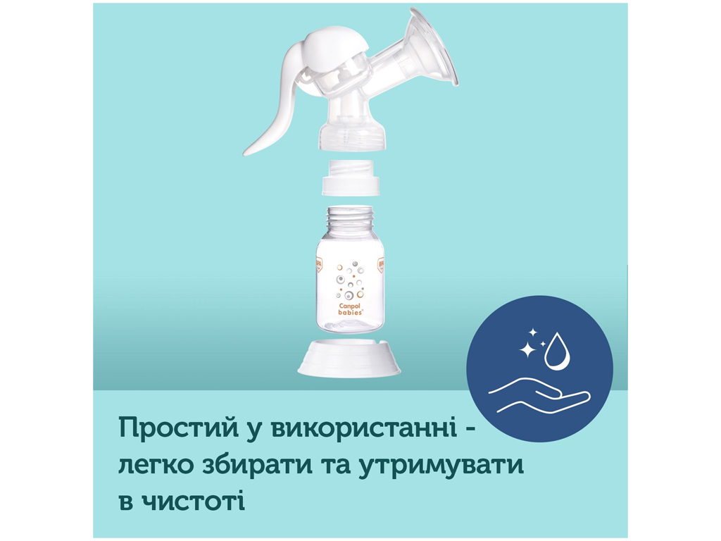 Молоковідсмоктувач ручний Basic. Canpol Babies 12/205