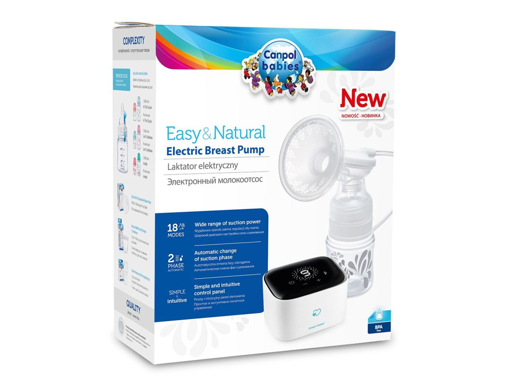 Молоковідсмоктувач електричний Easy&Natural, Canpol babies 12/207