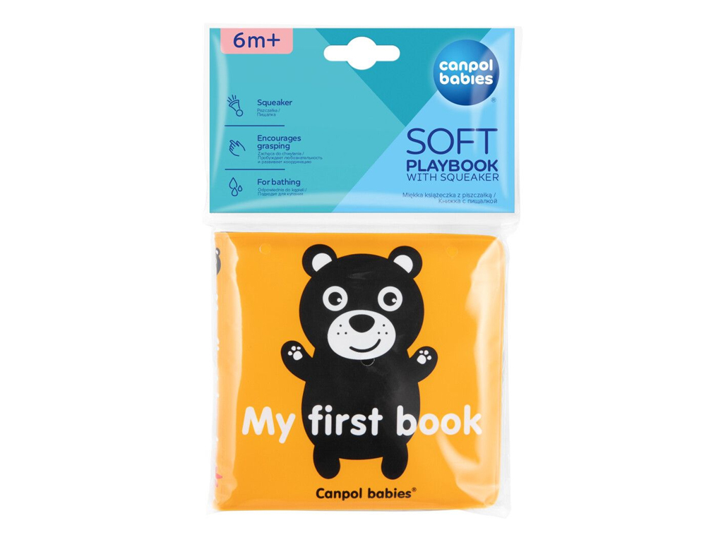 Игрушка-книжечка мягкая пищалка Животные. Canpol Babies 2-083_wild