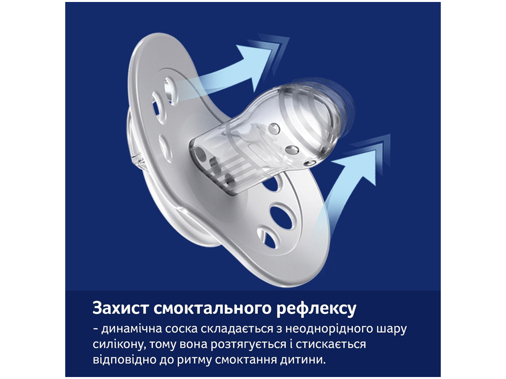 Пустушка силіконова динамічна 0-6 місяців 2 шт. Night&Day Girl Hedgehog, LOVI