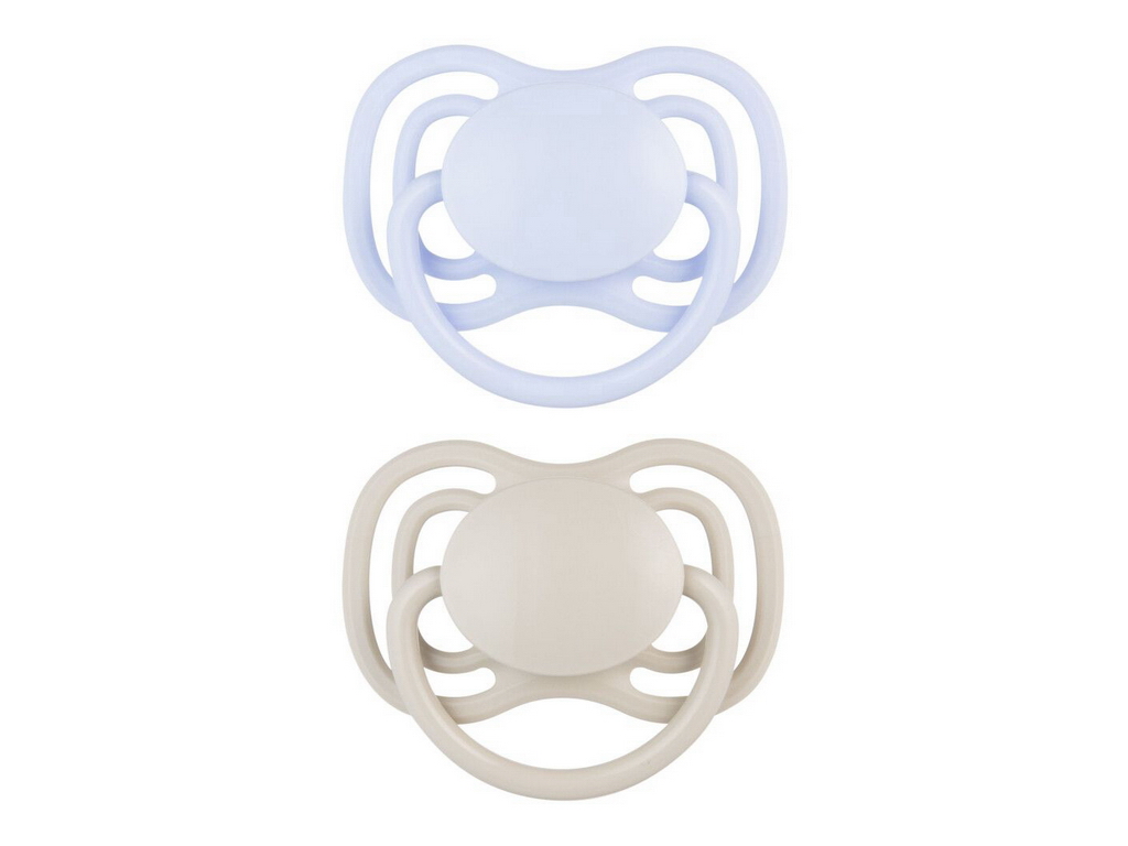 Пустышка силиконовая симметричная Dental Air, 0-6 мес., 2 шт., 23/225_blu, Canpol Babies