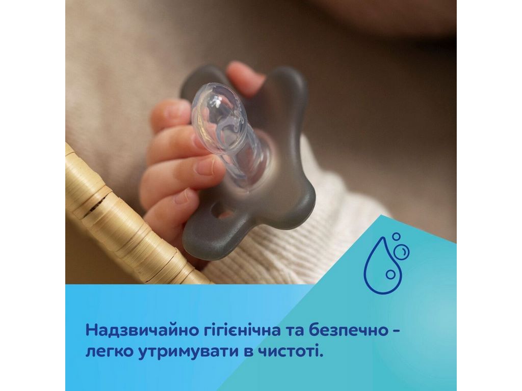 Пустышка силиконовая симметричная, 0-6 мес, 24/001_WHI, Canpol Babies