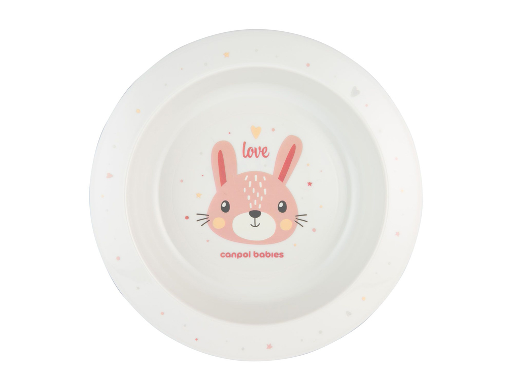 Мисочка пластикова CUTE ANIMALS - рожева. Canpol Babies 4/412_pin2