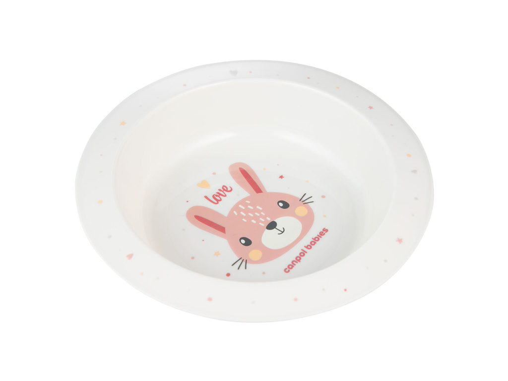 Мисочка пластикова CUTE ANIMALS - рожева. Canpol Babies 4/412_pin2