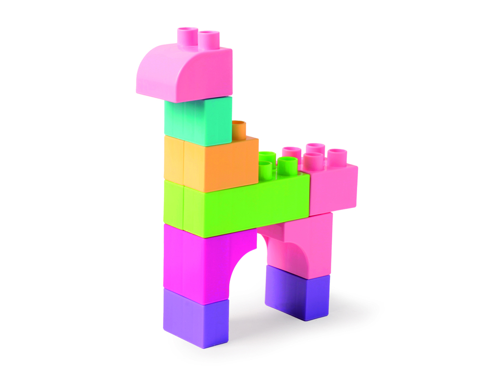 Kids Blocks конструктор рожевий. 50 деталей. Wader 41297