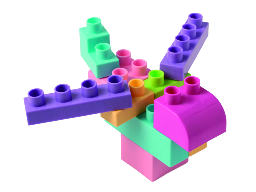 Kids Blocks конструктор рожевий. 50 деталей. Wader 41297