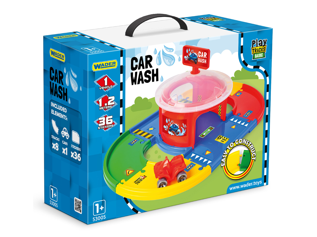 Автотрек з автомийкою Wader Play Tracks Basic Car Wash 53005