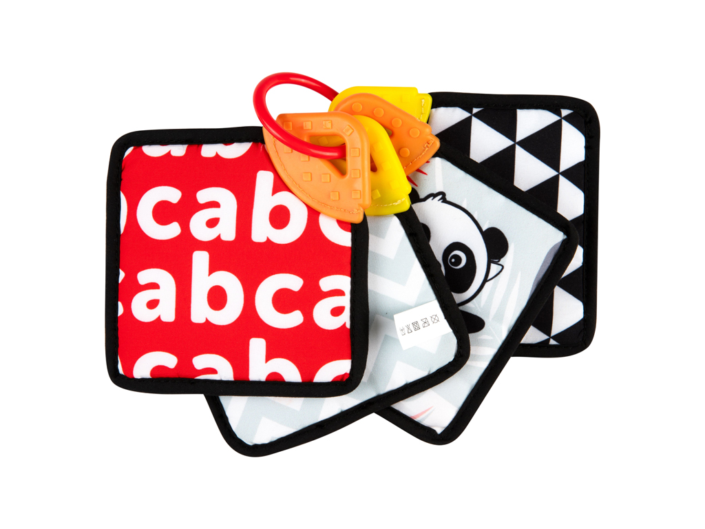Игрушка сенсорные мягкие карточки с прорезывателем для зубов BabiesBoo, Canpol babies 68/096