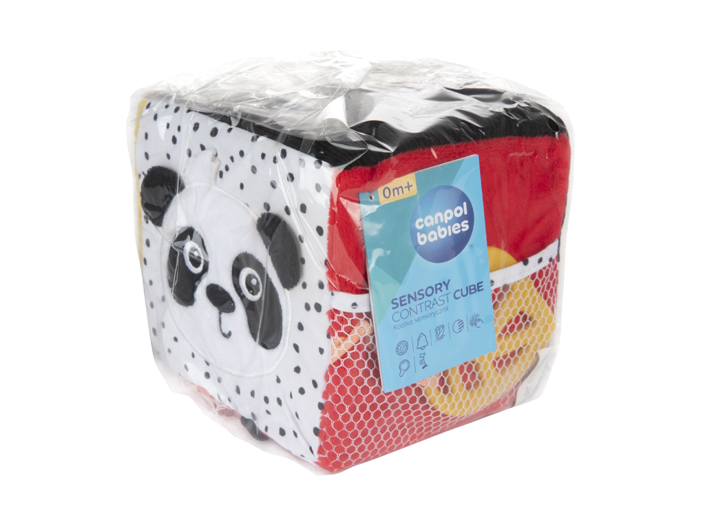 Игрушка мягкий контрастный сенсорный кубик BabiesBoo, Canpol babies 68/098