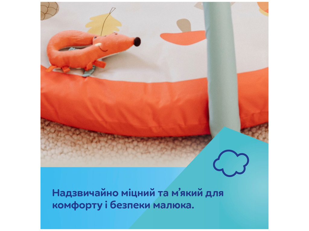 Килимок розвиваючий з дугами FOX 75/200, 94 см, 7 підвісок, Canpol Babies