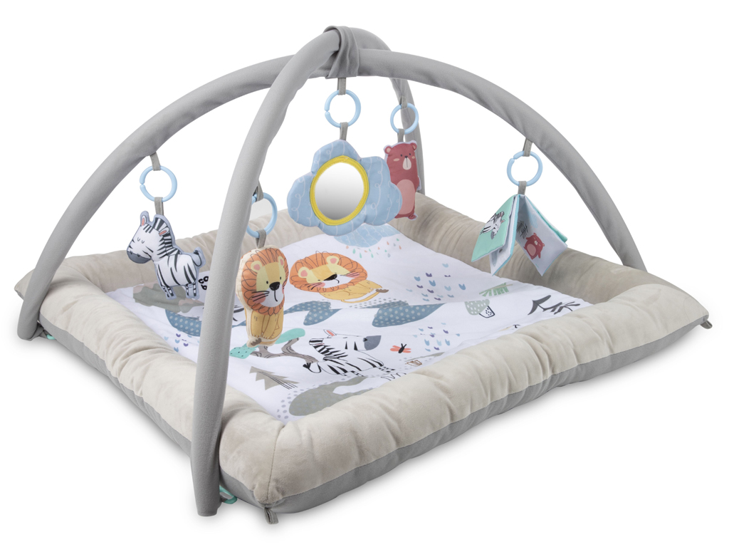 Килимок розвиваючий з дугами Safari 81/101, 76 см, 5 підвісок, Canpol Babies