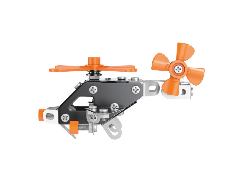 Конструктор металлический вертолет Metal Construction Set, 105 деталей, модель техники, Технок