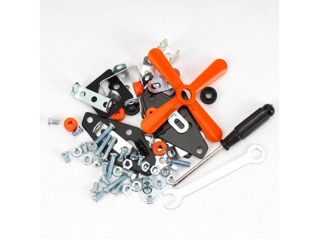 Конструктор металлический вертолет Metal Construction Set, 105 деталей, модель техники, Технок