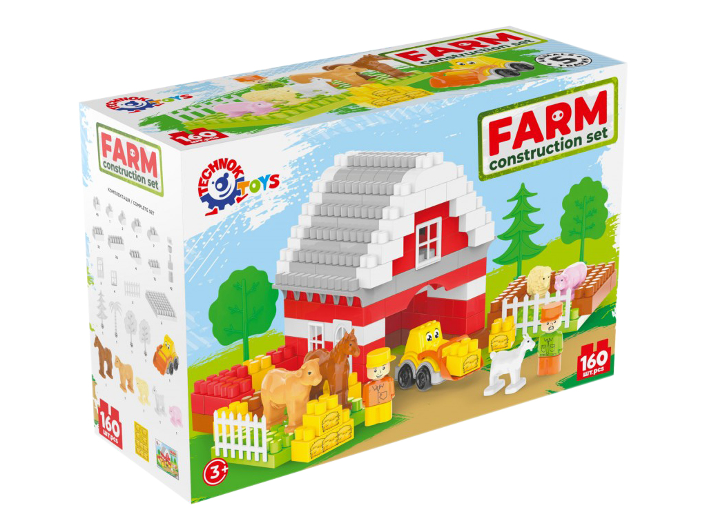 Конструктор FARM Construction Set, 160 деталей, Технок