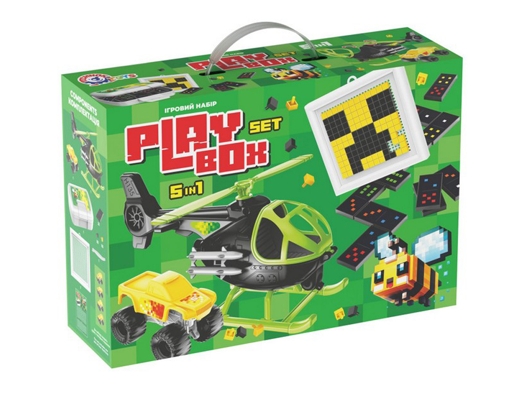 Набір ігровий 5в1 Play Box, 33 см, з машинкою та мозаїкою, Технок