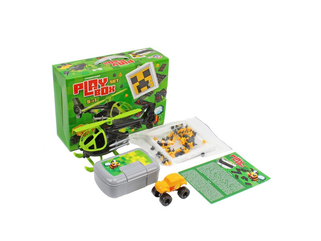 Набір ігровий 5в1 Play Box, 33 см, з машинкою та мозаїкою, Технок