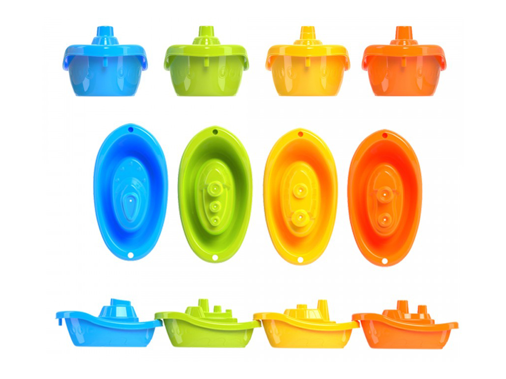 Игровой набор кораблики 6597, 11,5 см, для воды и песка, Технок